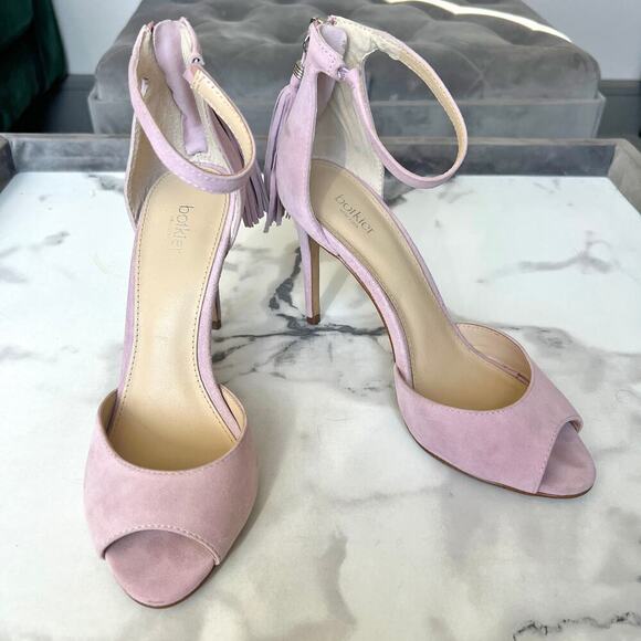 Botkier Anna Pastel Pink Ankle Strap High Heel Sandals Size 7 - Picture 2 of 9